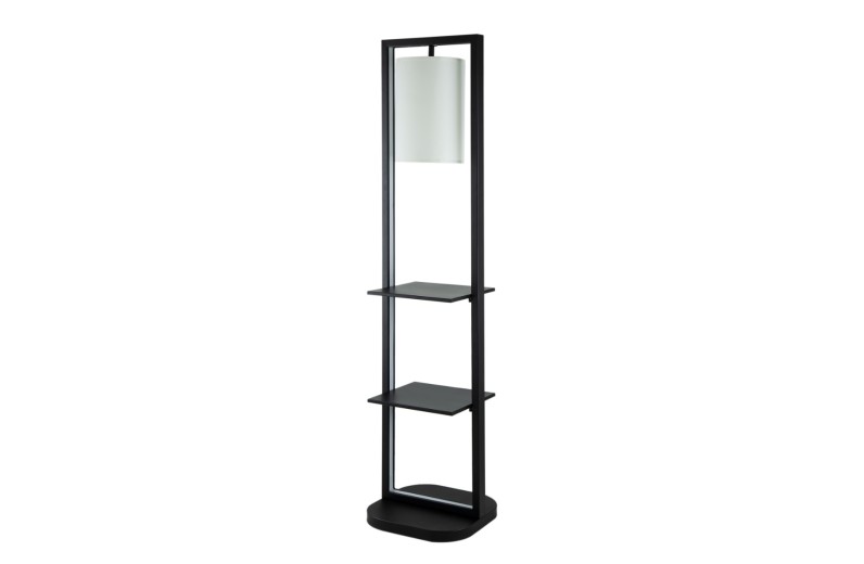 Artekko Shelf Φωτιστικό Επιδαπέδιο Ραφιέρα Μέταλλο Μαύρο (42.5x43.5x188.5)cm - 42.5cm  x 43.5cm  x 188.5cm