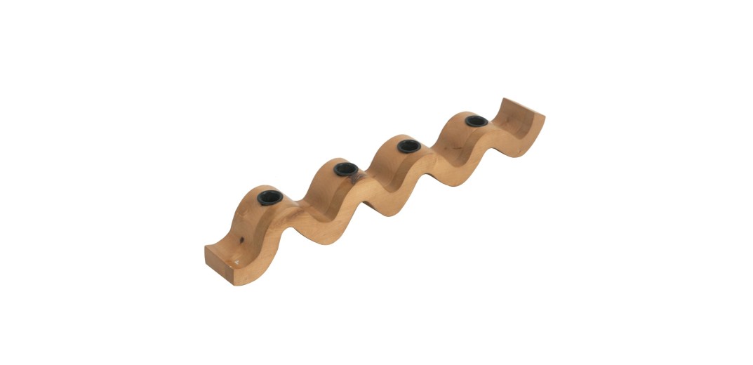 Artekko Woody Κηροπήγιο από Ξύλο Σημύδας Φυσική Απόχρωση (50x6x8)cm - 50cm  x 6cm  x 8cm