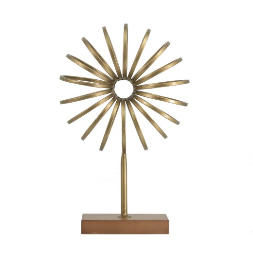 Artekko Trophy Διακοσμητικό Επιτραπέζιο Μέταλλο Ξύλο Χρυσό (25x9x38)cm - 25cm  x 9cm  x 38cm