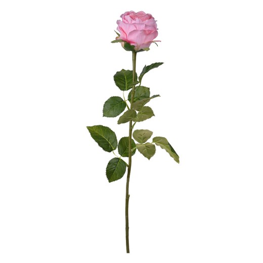 Artekko Faux Τεχνητό Τριαντάφυλλο Πλαστικό Ύφασμα Ροζ (16x8.5x73)cm - 16cm  x 8.5cm  x 73cm