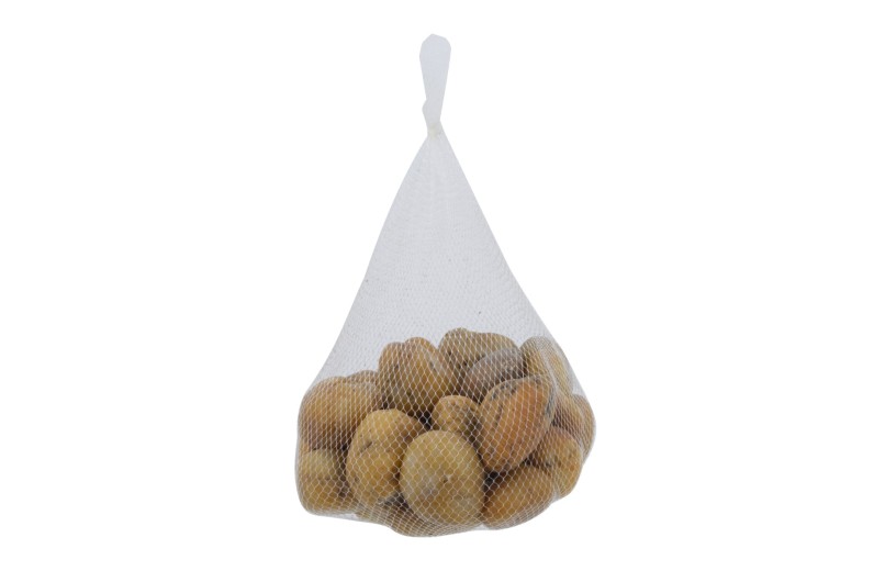 Artekko Pebble Διακοσμητικά Βότσαλα Καφέ Πορτοκαλί Γυαλισμένα