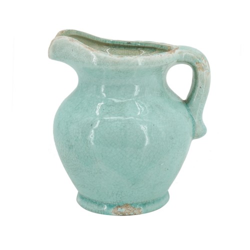 Artekko Annie Βάζο Κανάτα από Τερακότα Γαλάζιο (20.6x17x22.1)cm - 20.57cm  x 17.02cm  x 22.1cm