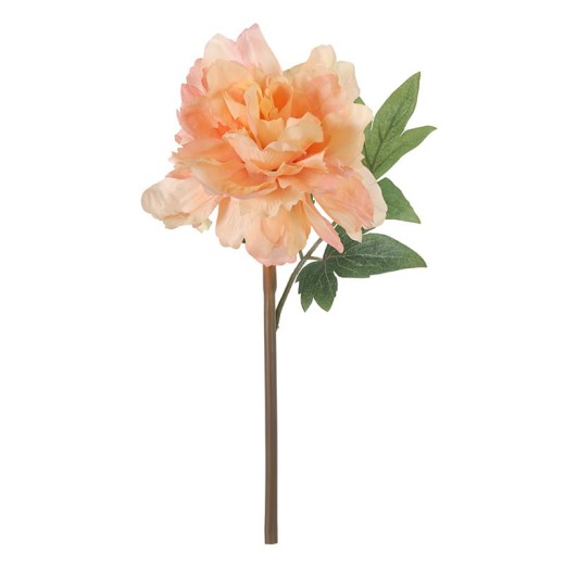 Artekko Peony Τεχνητό Φυτό Παιώνια Πλαστικό Ύφασμα Μέταλλο Σομόν (20.3x12.7x35.6)cm - 20.32cm  x 12.7cm  x 35.56cm