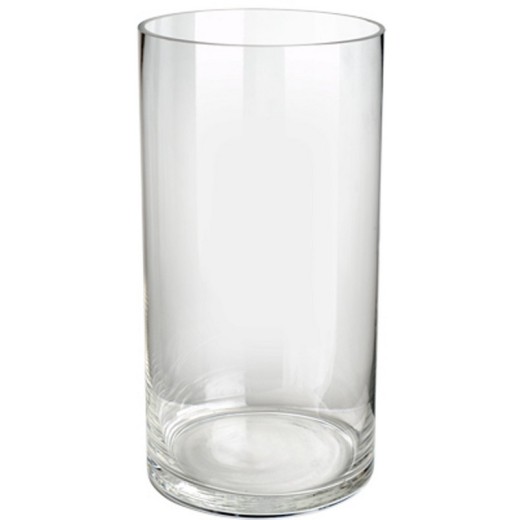 Artekko Glassy Διακοσμητικό Βάζο Γυαλί Διάφανο (11.7x11.7x29)cm - 11.7cm  x 11.7cm  x 29cm