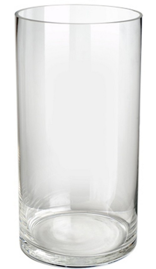 Artekko Glassy Διακοσμητικό Βάζο Γυαλί Διάφανο (11.7x11.7x29)cm - 11.7cm  x 11.7cm  x 29cm