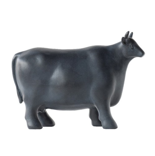 Artekko Cattle Επιτραπέζιο Διακοσμητικό Αγελάδα Ρητίνη Μαύρο (31x11.5x22)cm - 31cm  x 11.5cm  x 22cm