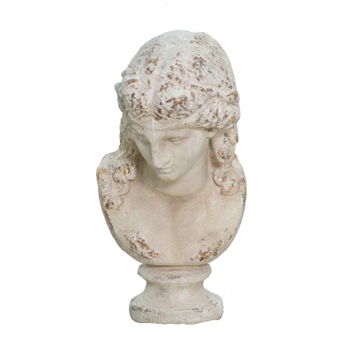 Artekko Statue Διακοσμητική Προτομή από Μαγνήσιο Λευκή Πατίνα (38x43x72)cm - 38cm  x 43cm  x 72cm