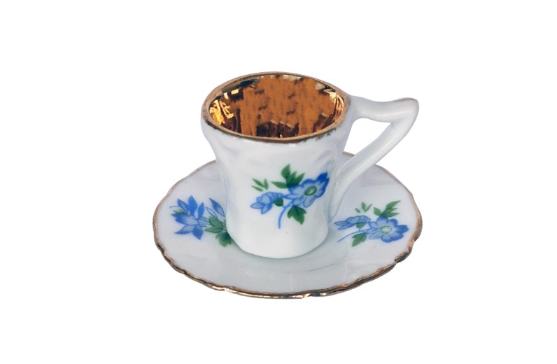 Artekko Vintage Queens Rosina Fine Bone Διακοσμητική Μινιατούρα Φλιτζάνι 2cm 1pc
