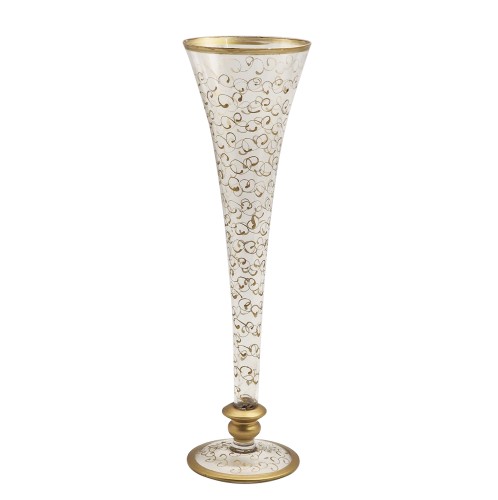 Artekko Fleur Διακοσμητικό Γυάλινο Βάζο 11cm - 4cm  x 4cm  x 11cm