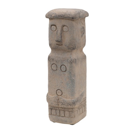 Artekko Cement Γκρι Διακοσμητικό Τοτεμ από Μαγνήσιο (10x10.5x32)cm - 10.5cm  x 10cm  x 32cm