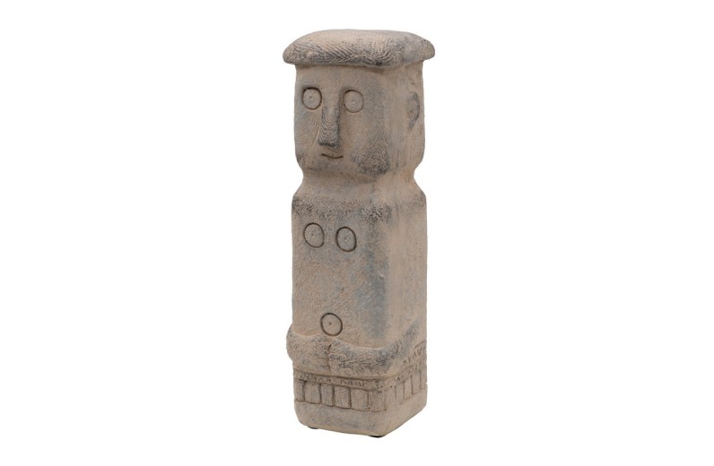 Artekko Cement Γκρι Διακοσμητικό Τοτεμ από Μαγνήσιο (10x10.5x32)cm - 10.5cm  x 10cm  x 32cm