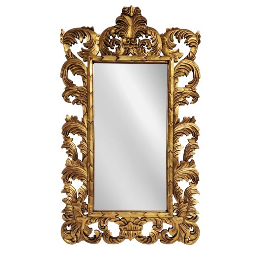 Artekko Mirroki Ξύλινος Χρυσός Σκαλιστός Καθρέπτης Τοίχου (150x100)cm - 150cm  x 100cm  x 5cm