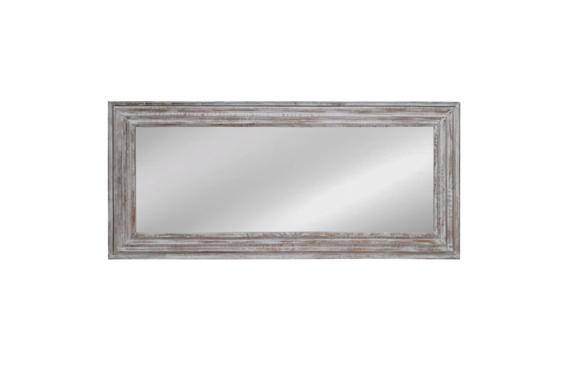 Artekko Mirroki Ξύλινος Λευκός Καθρέπτης Τοίχου (160x70)cm