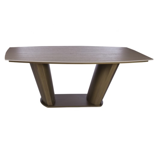 Artekko Stone Καφέ Τραπεζαρία MDF με Όψη Πέτρας στην Επιφάνεια (200x100x78)cm - 200cm  x 100cm  x 78cm