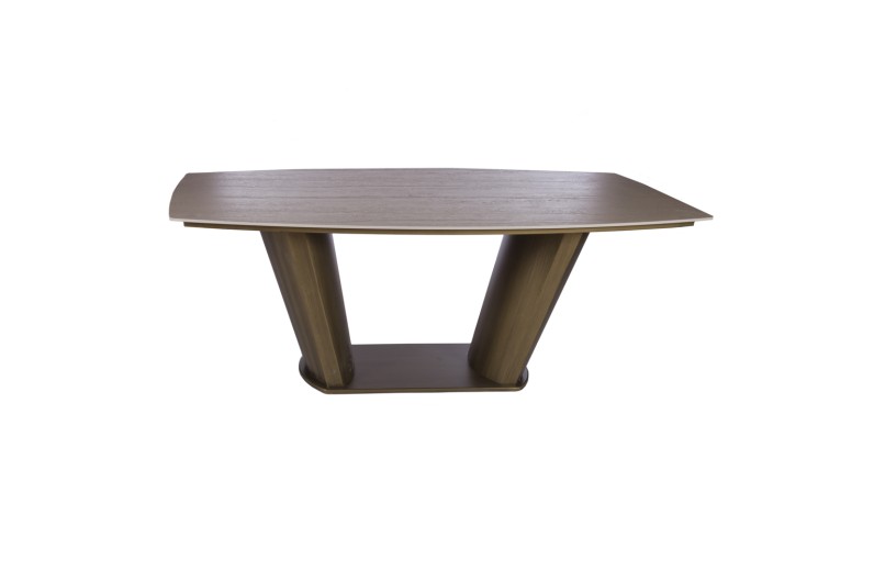 Artekko Stone Καφέ Τραπεζαρία MDF με Όψη Πέτρας στην Επιφάνεια (200x100x78)cm - 200cm  x 100cm  x 78cm