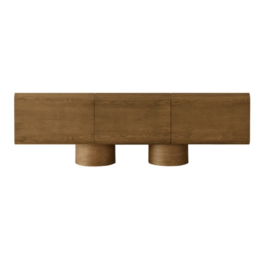 Artekko Asos Καφέ Έπιπλο Τηλεόρασης MDF (205x45x67)cm - 205cm  x 45cm  x 67cm