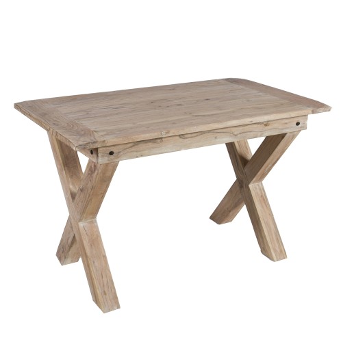 Artekko Attari Ξύλινο Τραπέζι σε Λευκή Πατίνα (120x70x75)cm - 120cm  x 70cm  x 75cm