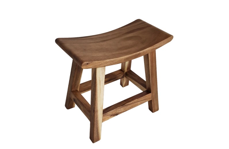 Artekko Verona Ξύλινο Σκαμπό σε Φυσική Απόχρωση (50x25x46)cm - 50cm  x 25cm  x 46cm