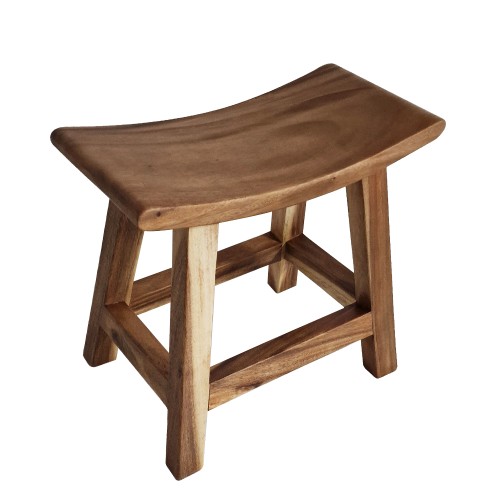 Artekko Verona Ξύλινο Σκαμπό σε Φυσική Απόχρωση (50x25x46)cm - 50cm  x 25cm  x 46cm