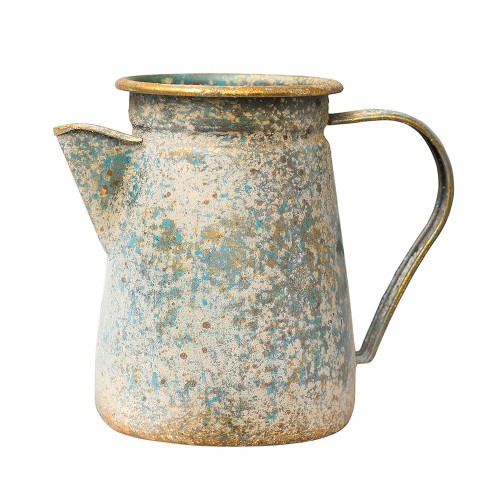 Artekko Pitcher Μεταλλική Διακοσμητική Κανάτα με Οξείδωση (17x12x20)cm - 17cm  x 12cm  x 20cm