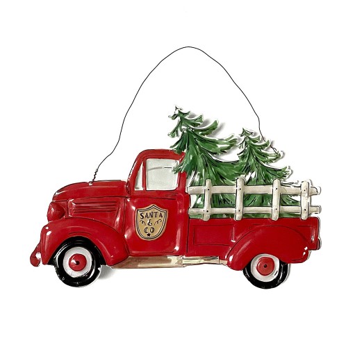 Artekko Xmas Μεταλλική Διακοσμητική Πινακίδα Τοίχου (29x18x1)cm - 29cm  x 18cm  x 1cm