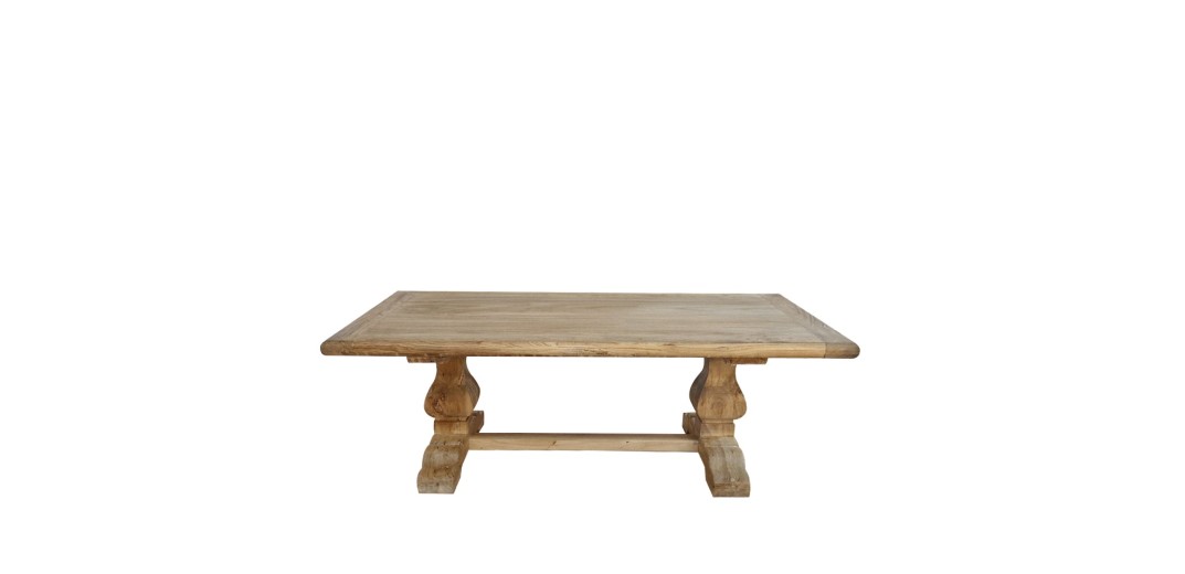 Artekko Deus Μασίφ Ξύλινο Τραπέζι Σαλονιού σε Ανοιχτή Φυσική Απόχρωση (130x70x45)cm - 130cm  x 70cm  x 45cm