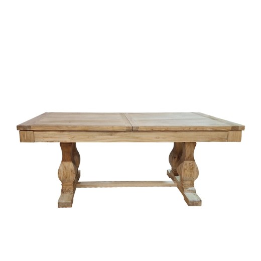 Artekko Deus Μασίφ Ξύλινη Επεκτεινόμενη Τραπεζαρία σε Ανοιχτή Φυσική Απόχρωση (200/280x100x78)cm - 280cm  x 100cm  x 78cm