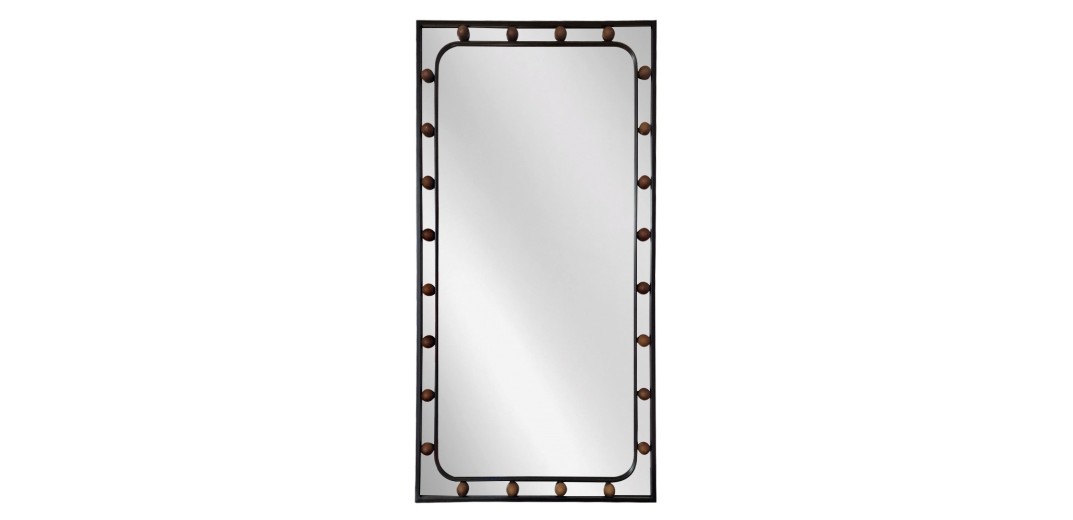 Artekko Dia Μαύρος Μεταλλικός Καθρέπτης Τοίχου (60x3x110)cm - 60cm  x 3cm  x 110cm