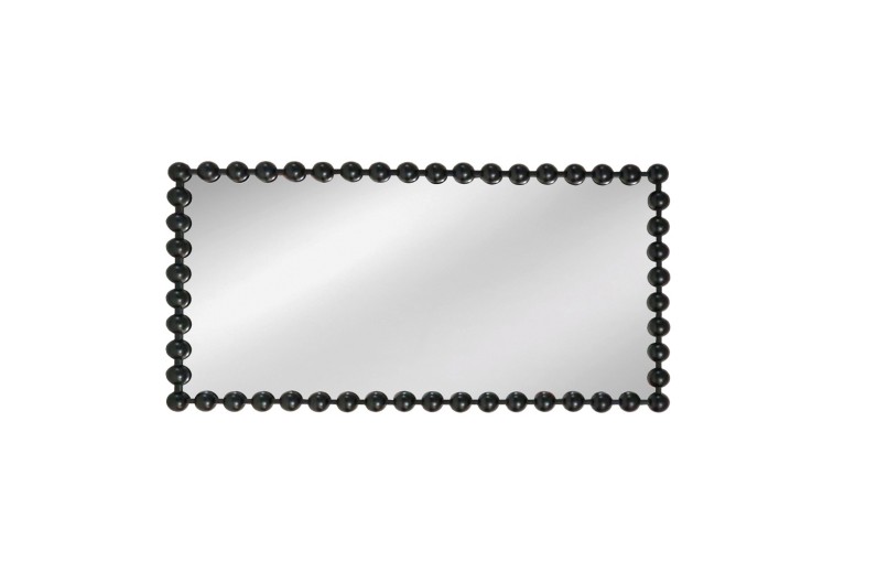 Artekko Dia Μαύρος Μεταλλικός Καθρέπτης Τοίχου (75x4.5x160)cm - 75cm  x 4.5cm  x 160cm