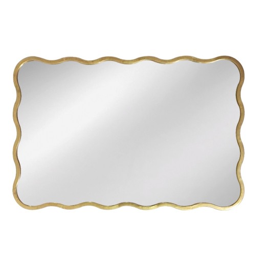 Artekko Dia Χρυσός Μεταλλικός Καθρέπτης Τοίχου (61x2.5x91)cm - 61cm  x 2.5cm  x 91cm