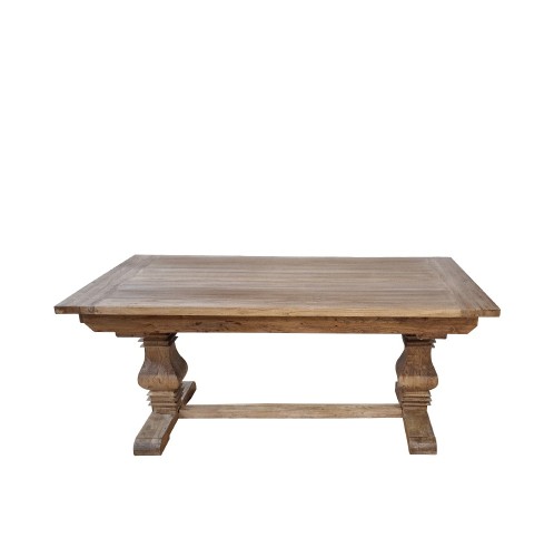 Artekko Deus Μασίφ Ξύλινη Επεκτεινόμενη (40cm+40cm) Τραπεζαρία σε Φυσική Απόχρωση (180/260x100x78)cm - 260cm  x 100cm  x 78cm