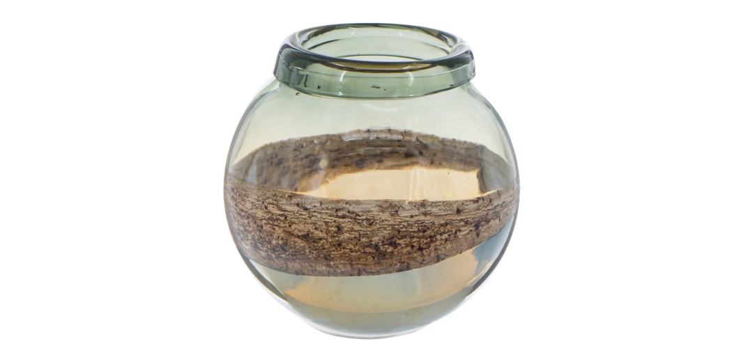Artekko Glassy Διακοσμητικό Γυάλινο Βάζο