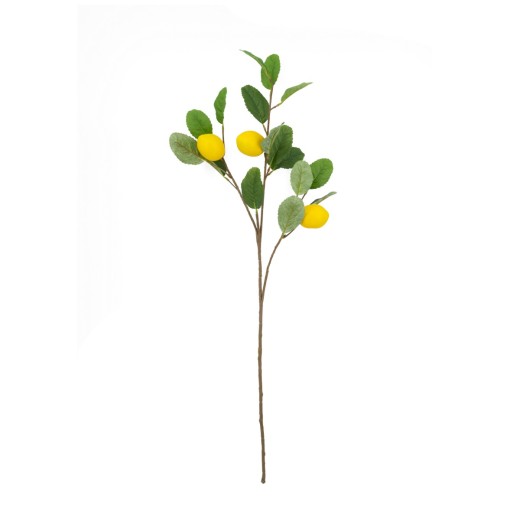 Artekko Faux Lemon Πράσινο Πλαστικό Τεχνητό Κλαδί Λεμονιάς (26x13x85)cm - 26cm  x 13cm  x 85cm