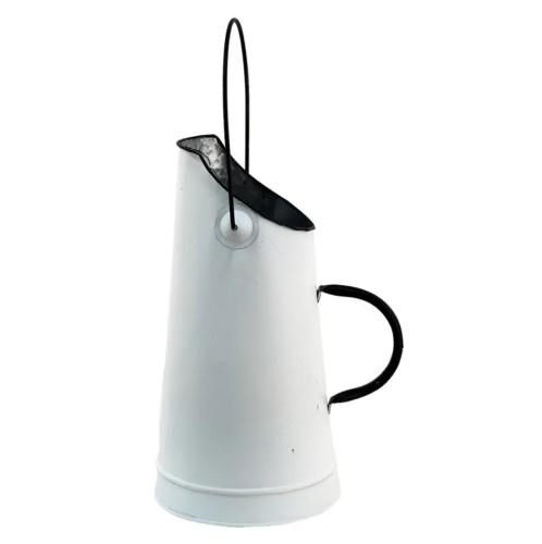 Artekko Jug Λευκή Μεταλλική Κανάτα (20x16x30)cm - 20cm  x 16cm  x 30cm