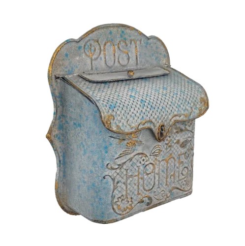 Artekko Mailbox Γκρι Μεταλλικό Γραμματοκιβώτιο με Οξείδωση (28x10x31)cm - 28cm  x 10cm  x 31cm