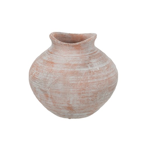 Artekko Candia Βάζο από Τερακότα (26x26x23)cm - 26cm  x 26cm  x 23cm