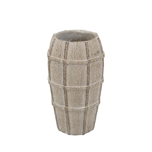 Artekko Cement Μπεζ Τσιμεντένιο Βάζο (13x13x23.5)cm - 13cm  x 13cm  x 23.5cm