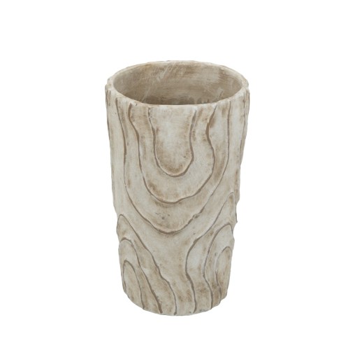 Artekko Cement Μπεζ Τσιμεντένιο Βάζο (18.5x18.5x29.5)cm - 18.5cm  x 18.5cm  x 29.5cm