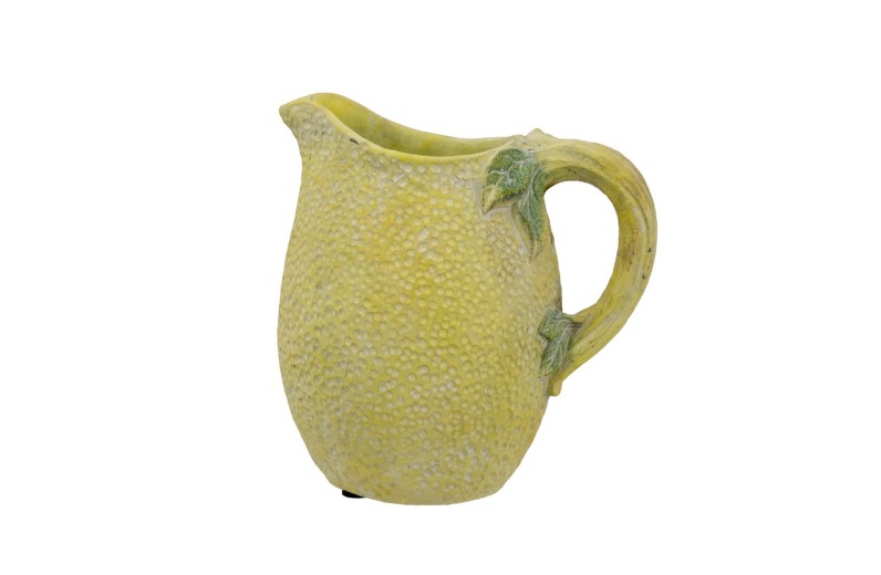 Artekko Lemon Κίτρινο Τσιμεντένιο Βάζο (19.5x14.5x20)cm - 19.5cm  x 14.5cm  x 20cm