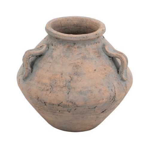 Artekko Antique Βάζο από Τερακότα (25x25x22.5)cm - 25cm  x 25cm  x 22.5cm