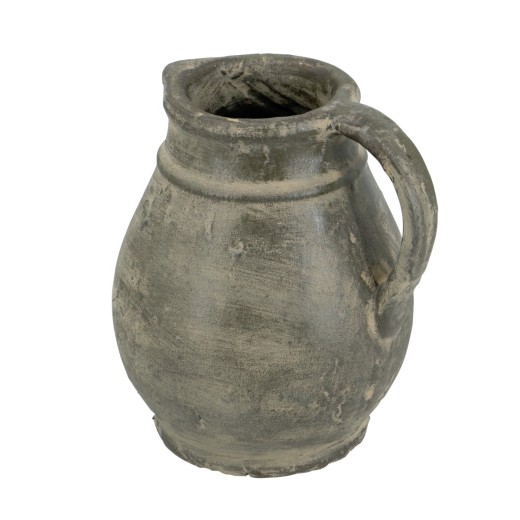 Artekko Antique Βάζο από Τερακότα σε Πράσινη με Μπεζ Αποχρώση (25x25x22.5)cm - 25cm  x 25cm  x 22.5cm