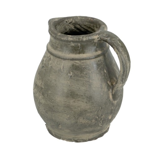 Artekko Antique Βάζο από Τερακότα σε Πράσινη με Μπεζ Αποχρώση (25x25x22.5)cm - 25cm  x 25cm  x 22.5cm