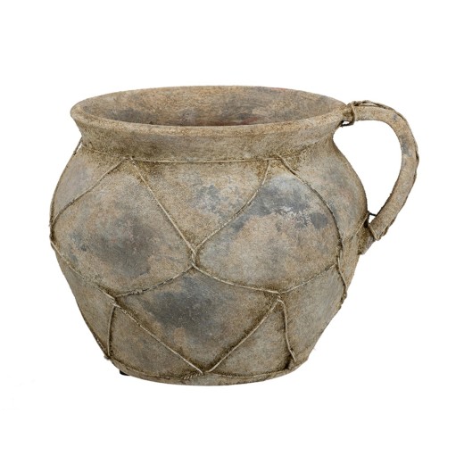 Artekko Antique Κεραμικό Βάζο σε Καφέ Αποχρώσεις (26.5x23x19)cm - 26.5cm  x 23cm  x 19cm