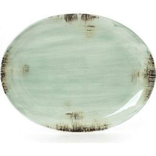 ΠΙΑΤΕΛΑ ΟΒΑΛ CRYSPO TRIO COUNTRY GREEN 38Χ29CM