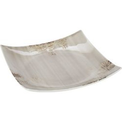 Πιατέλα τετράγωνη 28.5εκ CRYSPO TRIO COUNTRY GREYZ