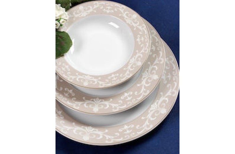 Cryspo Trio Σερβίτσιο Φαγητού Charlotte Oro Σετ 20τμχ