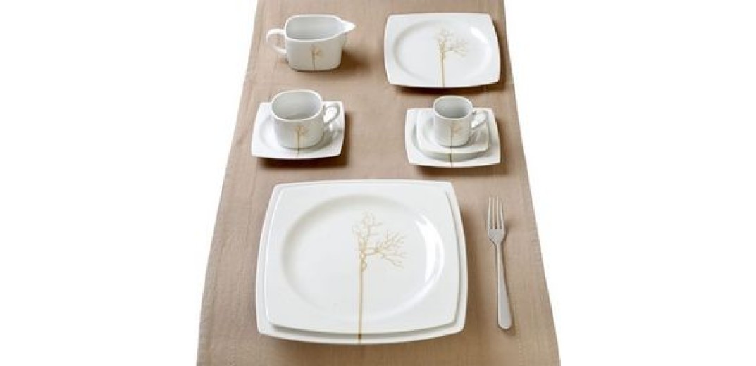 Cryspo Trio Σερβίτσιο Φαγητού Kyoto Gold Σετ 20τμχ