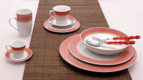 Σερβίτσιο πορσελάνης 20 τεμ. Bonito Red Cryspo Trio