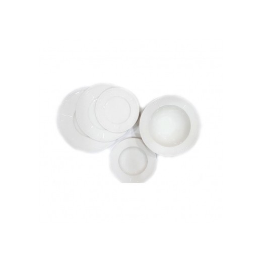 Cryspo Trio Σερβίτσιο Φαγητού Ivory Porcelain 20τμχ