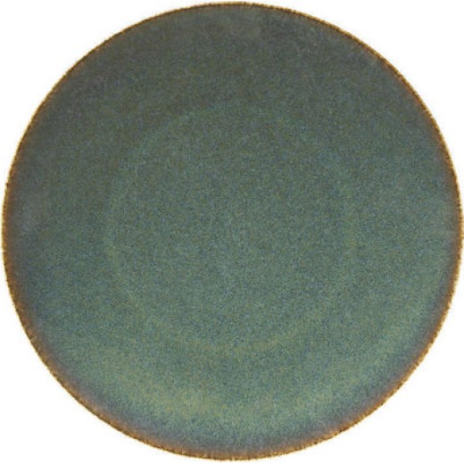 Cryspo Trio Πιατέλα σερβιρίσματος Emerald Green Glossy Στρογγυλή 32cm